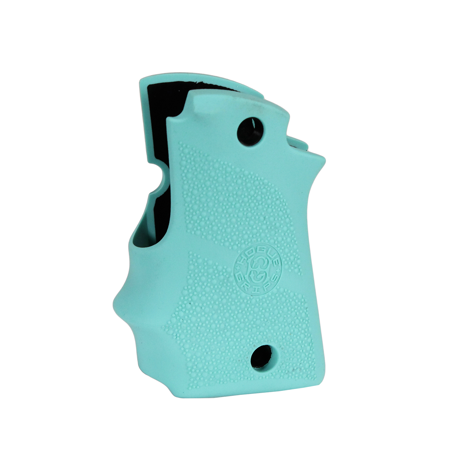 Hogue Rubber Grip W Finger Grooves For Kimber Micro 9 Ambi Safety Aqua