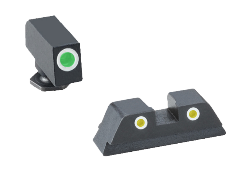 Ameriglo Classic Night Sight Set For Glock 42/43/43X/48 Grn/Yellow-GL ...